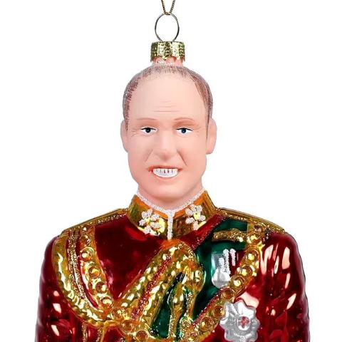 زينة ميلادية على شكل الأمير ويليام