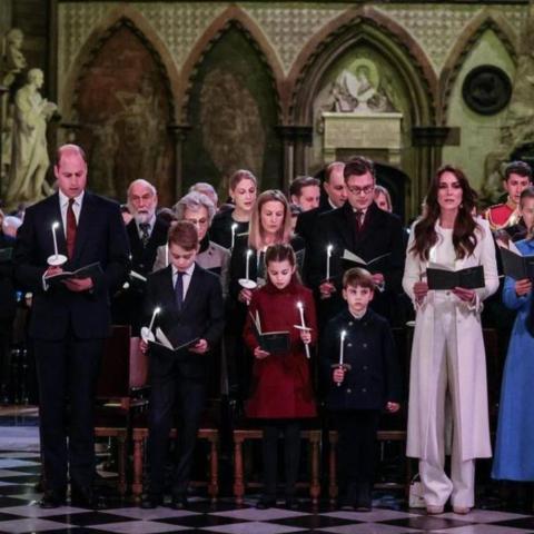 كيت ميدلتون والأمير ويليام في حفل عيد الميلاد - إنستغرام