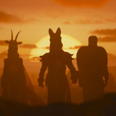 عرض كليلة ودمنة باستاد اللوسبل بالدوحة قطر