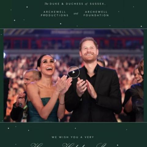 ميغان ماركل والأمير هاري وبطاقة معايدة 2024