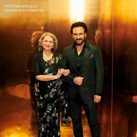 شارميلا طاغور و سيف علي خان - صورة من حساب Disney+ Hotstar على انستقرام