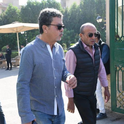 من جنازة الراحل أشرف عبد الغفور