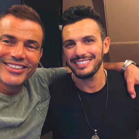 عمرو دياب و أحمد إبراهيم - صورة من انستقرام