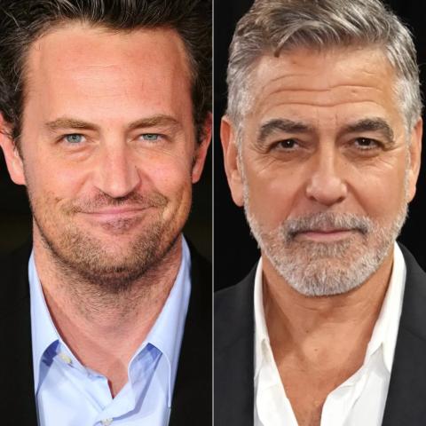 جورج كلوني و الراحل ماثيو بيري - صورة معدلة