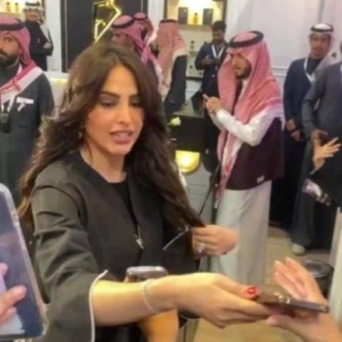 فوز الفهد - صورة من فيديو متداول على السوشيال ميديا