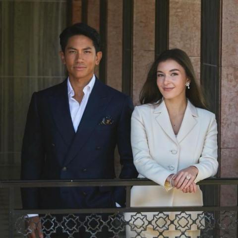 الأمير عبد المتين Abdul Mateen ibni Hassanal Bolkiah  وأنيشا روزنا Anisha Rosnah - صورة من إنستقرام