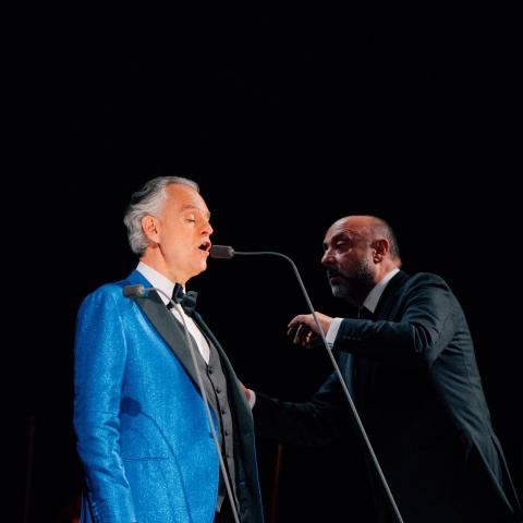 أندريا بوتشيلي في حفل أبو ظبي