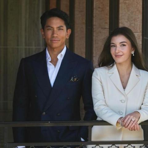 الأمير عبد المتين وخطيبته أنيشا روزنا - صورة م إنستقرام