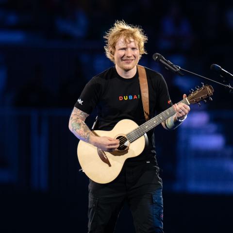 إد شيران في حفل دبي
