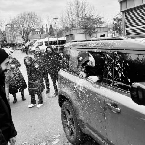 فريق عمل الطائر الرفراف يحتفل بـ مارت رمضان - صورة من إنستقرام