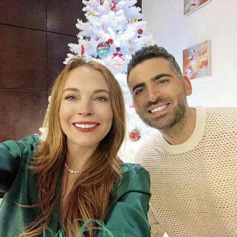 ليندسي لوهان وبدر شماس - انستغرام