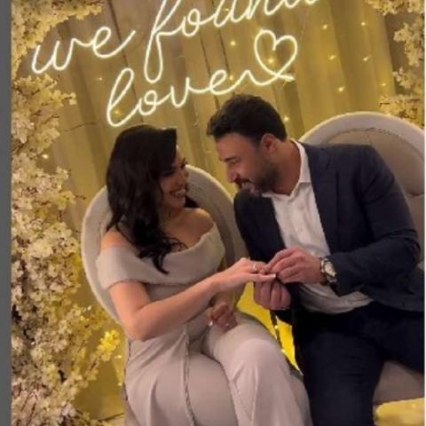 خطوبة مي فاروق ومحمد العمروسي