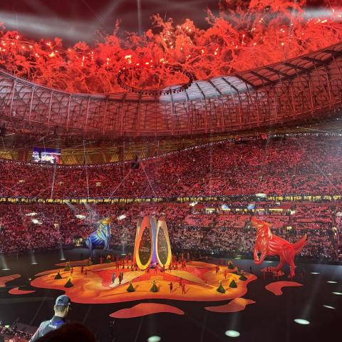 من عرض كليلة ودمنة في افتتاح كأس آسيا 2023