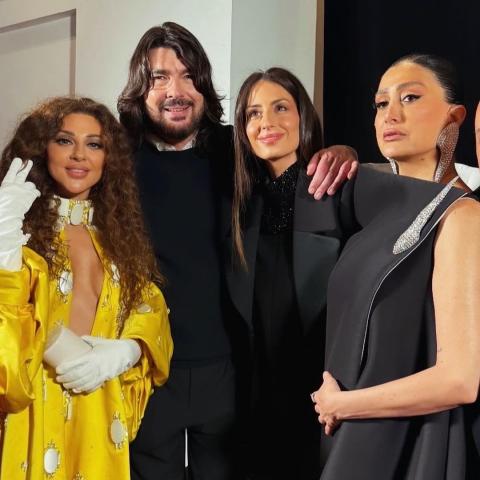 غادة عبد الرازق ، هبة طوجي ، ميريام فارس مع ستيفان رولاند