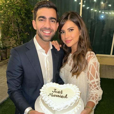 سارة مراد وزوجها هشام - صورة من انستقرام