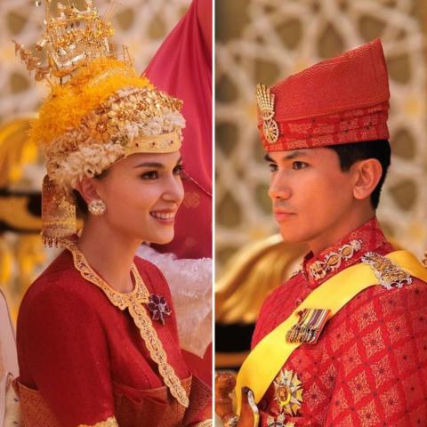 الأمير عبد المتين و عروسه  أنيشا روزنا - صورة معدلة