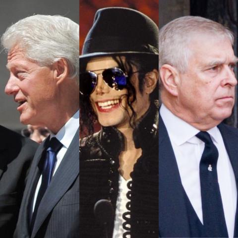 الأمير أندرو ومايكل جاكسون وبيل كلينتون - إنستغرام