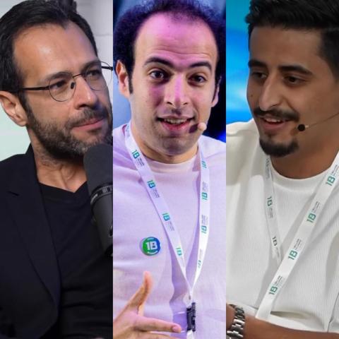 مهند السيوف وأحمد الغندور ومالك مكتبي