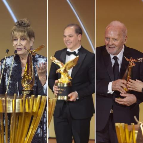 أنتوني هوبكنز ورامي إمام ومنى واصف