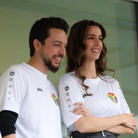 الأمير الحسين بن عبدالله الثاني و زوجته الأميرة رجوة الحسين