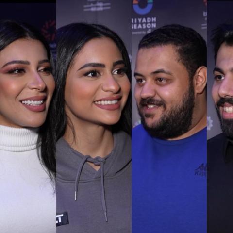 نجوم مسرحية &quot;ليلة حافلة&quot;