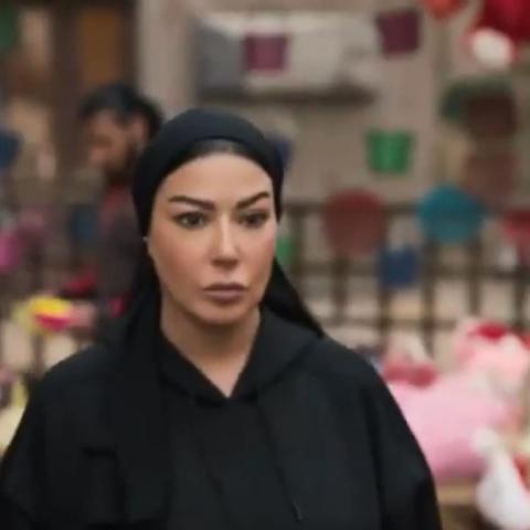 سمية الخشاب من برومو مسلسل 100 راجل