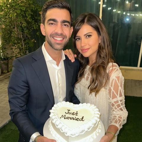 سارة مراد وزوجها - انستغرام