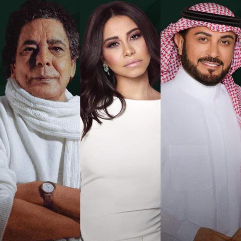 نجوم أول حفلات ليالي عربية سعودية