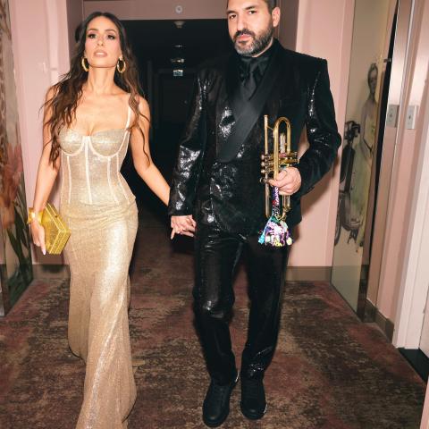 هبة طوجي برفقة زوجها إبراهيم معلوف - صورة من انستقرام