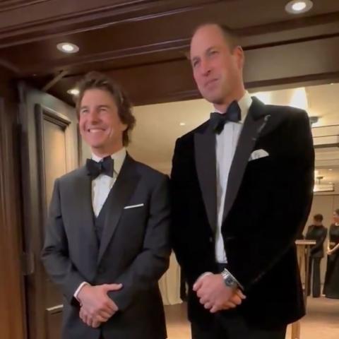 الأمير ويليام و توم كروز - صورة معدلة من السوشيال ميديا