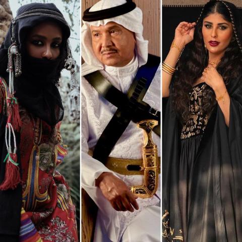 محمد عبده و زارا البلوشبي و داليا مبارك يحتفلون بـ يوم التأسيس السعودي