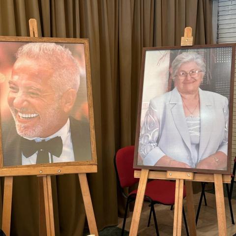 صورة الراحل فادي إبراهيم ووالدته الراحلة