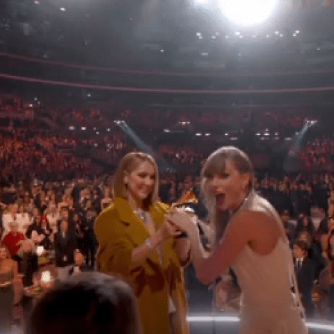 سيلين ديون و تايلور سويفت من حفل الجرامي - صورة معدلة