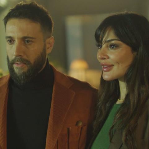 نادين نجيم و محمد الأحمد - صورة من المكتب الاعلامي لمجموعة MBC