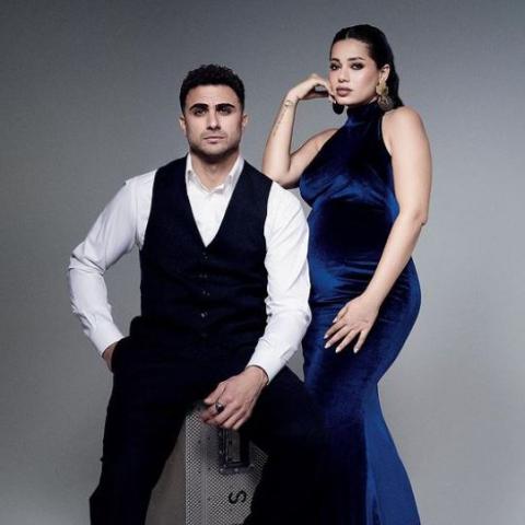 رحمة رياض وألكسندر علوم  - صورة من إنستقرام