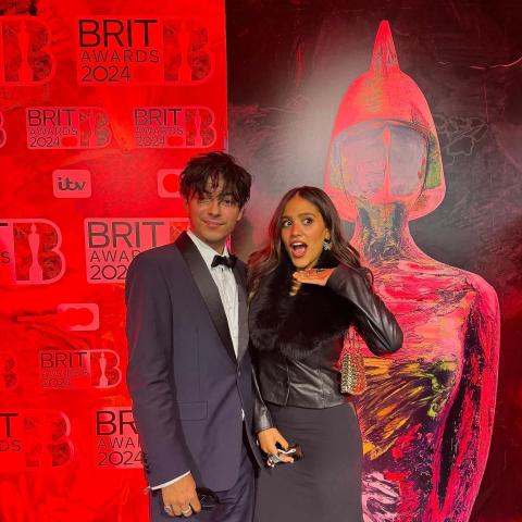 مشعل تمر و جنا دياب صورة من انستقرام