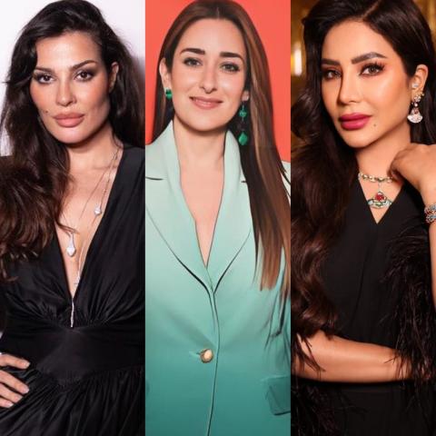 لجين عمران - أمينة خليل - نادين نجيم، صورة معدلة