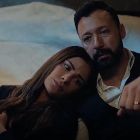 أحمد فهمي وصبا مبارك - صورة من ختام مسلسل بين السطور