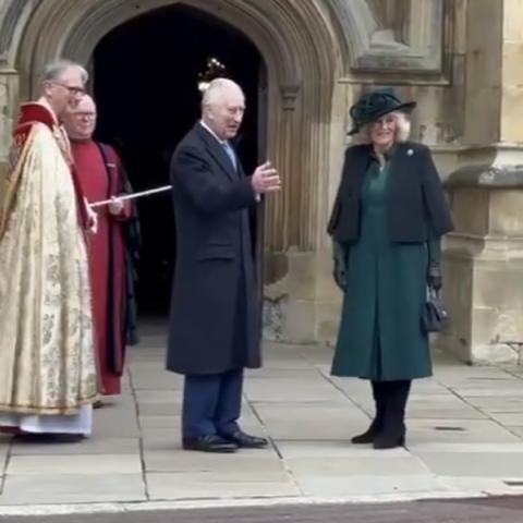 الملك تشارلز يحضر قداس عيد الفصح