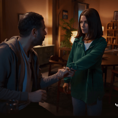 صبا مبارك ومحمد فراج من مسلسل لحظة غضب