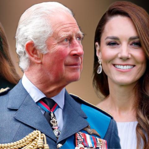 الملك تشارلز و كيت ميدلتون و سارة فيرغسون - صورة معدلة