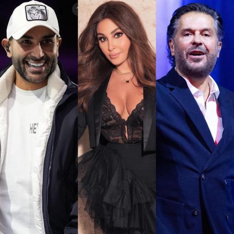 راغب علامة - إليسا - أحمد سعد ، صورة معدلة