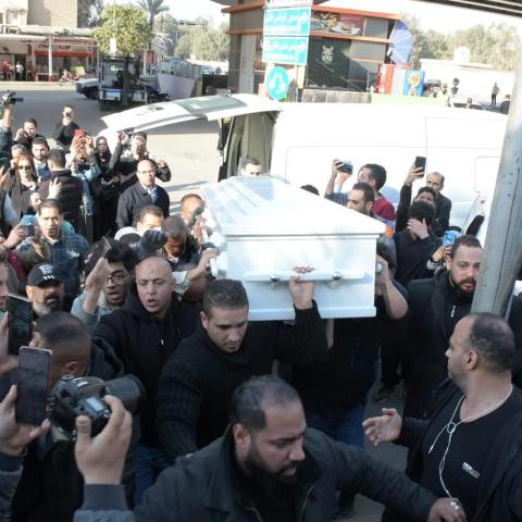 تشييع جثمان حلمي بكر