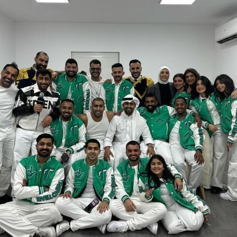 ناصر الدوسري وممثلي مسرحية أبرا كدابرا 2