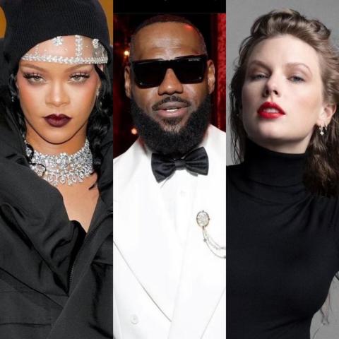 تايلور سويفت وليبرون جيمس وريهانا - إنستغرام