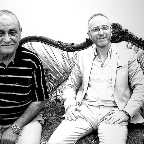 مصطفى الخاني وعمه الراحل بسام الخاني