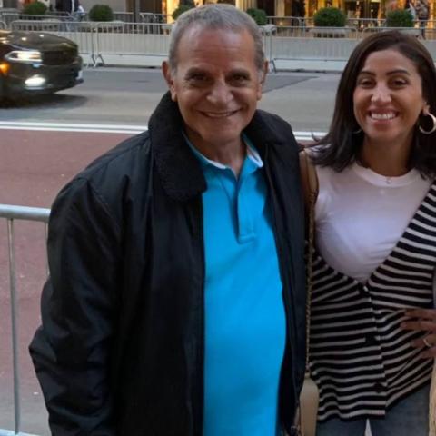 دينا الشربيني والراحل محمد الشربيني - صورة من إنستقرام