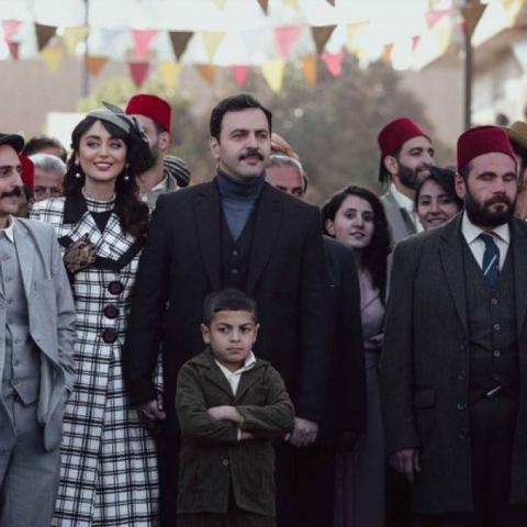 أبطال مسلسل تاج يحتفلون في استقلال دمشق