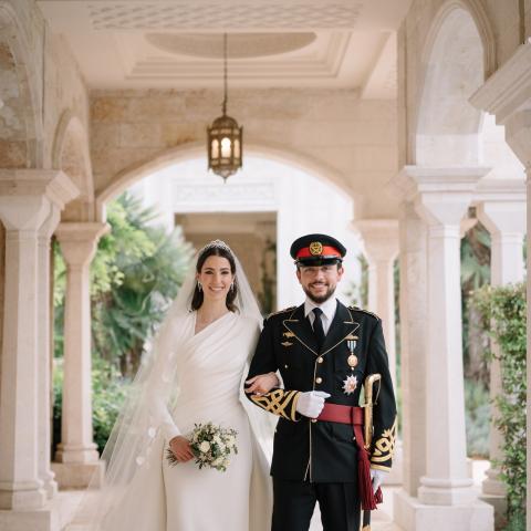 الأمير الحسين و الأميرة رجوة - صورة من إنستقرام