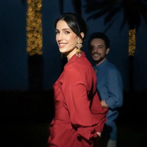 الأمير الحسين والأميرة رجوة - صورة من إنستقرام